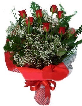 7 kırmızı gül buketi  Ankara çiçek servisi , çiçekçi adresleri 