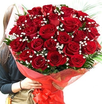 Kız isteme çiçeği buketi 33 adet kırmızı gül  Ankara çiçek gönderme sitemiz güvenlidir 