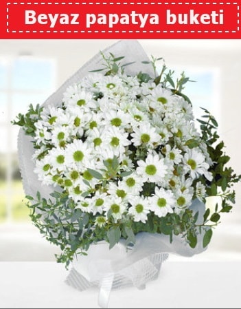 Beyaz Papatya Buketi  Ankara 14 şubat sevgililer günü çiçek 