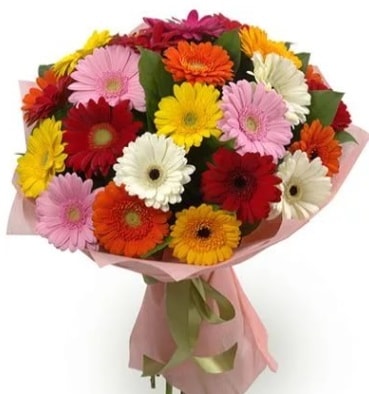Karışık büyük boy gerbera çiçek buketi  Ankara çiçek satışı 